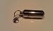 Pet Cremation Urn Keychain with Purple & Silver Paw