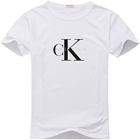 Calvin Klein Men's Design Print Crew Neck Cotton short sleeve T-Shirt XX-Large White