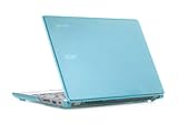 Aqua iPearl mCover Hard Shell Case for 11.6" Acer C720 C720P series ChromeBook Laptop (NOT compatible with NEWER 11.6" Acer Chromebook 11 CB3-111 series laptop)