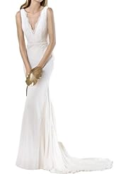 V-neck Chiffon Sheath 2014  Dress