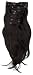 Love Hair Extensions Human Hair Silky Straight 10-Piece Full Head Set 18-inch Jet Black