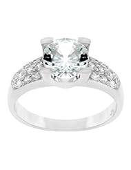 Classic Clear Engagement Ring