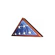 Trooper Flag Display Case with Cherry Finish