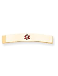14k Gold Medical Jewelry ID Plate