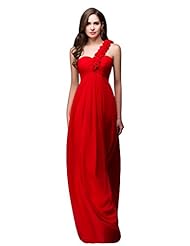 Plus Size Sweetheart Cocktail Ruched Lace-Up One Shoulder Chiffon Evening Dress/Homecoming Dress/Bridesmaid Dress/Pageant Dress/Prom Dress/Party Dress/Wedding Dress 