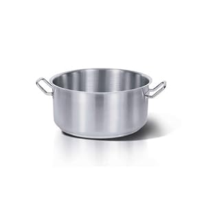Homichef 17.75 Inch Stainless Brazier Pan with Handles by 