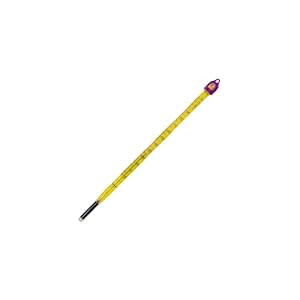 H-B Instrument 30591T Double-Safe Precision Partial Immersion Thermometer, Range -10 to 110°C, Length 200mm (7.9in), PTFE Safety Coated, Made in USA