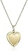 14k Yellow Gold Filled Engraved Heart Locket, 18
