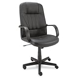 CHAIR,HI BACK,LTHR,BK