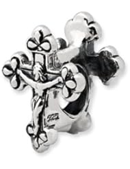 Crucifix Charm in Silver For 3mm Charm Bracelets