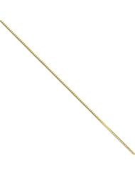 10k Yellow Gold 22in 1.25mm Box Necklace Chain. Metal Wt- 5.15g