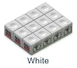 One Dozen White Silver Cup Pool Cue Chalk