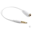 3.5mm Stereo Audio Adaptor for Apple iPhone - Switch any MP3/MP4 3.5mm Stereo Audio Earpieces headset To Audio Earpieces for Apple iPhone (Only music function, no Phone function)