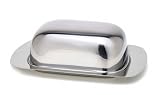 Brilliant Covered Butter Dish - Fine Stainless Steel Tableware for Your Home
