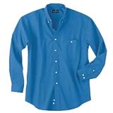 Mens Long Sleeve Wrinkle-Free Poplin Shirt