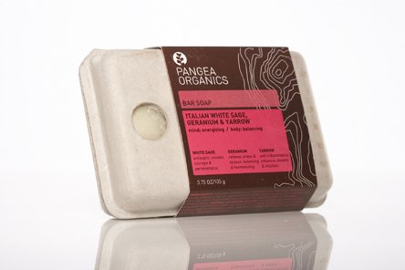 Pangea Organics Bar Soap - Italian White Sage, Geranium & Yarrow