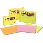 3M Post-It Super Sticky Notes, 6X4, Daffodil Neon Colors, 8 45-Sheet Pads Pack by Meeting Supplies