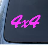 4 X 4 - Car, Truck, Notebook, Vinyl Decal Sticker 1000 | Vinyl Color: Pink by NS-FX