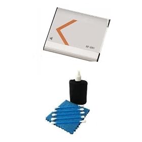 SAVEoN Replacement Extended Long Life Sony NP-BN1 for Sony Cyber-Shot DSC-TX10 Waterproof Digital Camera + Camera Cleaning Kit