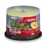 Imation CD-R 40X 80 minute 700MB with neon infusion 50/pk spindle. IMN15808