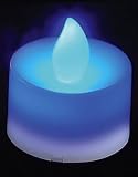 New Blue Faux Flame Safe Halloween Pumpkin LED Candle