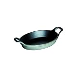Staub 8 Inch Oval Roasting Dish, Graphite Grey by Staub