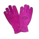 Girlgear Pink Leather Work Gloves - 00066-M