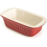 Good Cook 9 Inch Ceramic Loaf Dish, Red