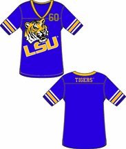 Louisiana State (LSU) Tigers Ladies' Color Jersey Tunic / Shirt (Large)