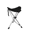 Doite 50902 Folding Tripod Camping Steel Stool, Picnic Stool