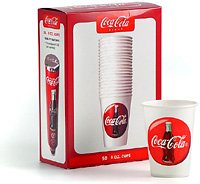 Tablecraft 9Oz. Coke Cups - 50 Pack Pack Of 12
