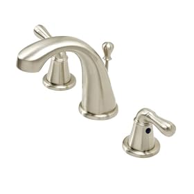 Fontaine Faucets Monaco Collection Widespread Bathroom Faucet - Brushed Nickel