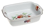 Royal Worcester Evesham Gold Porcelain 12x 9-1/2-Inch Rectangular Handled Dish