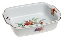 Royal Worcester Evesham Gold Porcelain 12x 9-1/2-Inch Rectangular Handled Dish