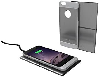 iPhone 6 EZ "Drop & Charge" Wireless Charging System by iNPOFi, Home/Office Edition, A Wireless Charging Board & A Wireless Charging Case for iPhone 6 (MFi Certified), Grey