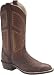 Double H Men's 12 Inch Contestant Pro Brown and Rust Western Cowboy Boots