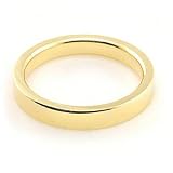 10K Yellow Gold Wedding Bands 3mm flat comfort-fit
