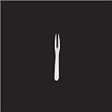 Fancy Hand Carved Mother of Pearl Caviar Serving Fork - 4.5 inches