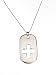 Stainless Steel Cross Dog Tag with Box Chain