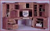 6-PC Deluxe Corner Computer Center-Cherry (Colonial Stain)