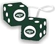 New York Jets Fuzzy Dice - Football Sports Merchandise