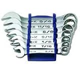 7-Pc SuperKrome Short Pattern Fractional Combo Wrench Set