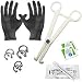LIONGOTHIC 14G Septum Piercing Kits for All Piercings - Body Piercing Kit, Horseshoe Piercing Kit, Smiley Piercing Kit, Daith Piercing Kit, Piercing Needle Forceps Clamps Piercing Tool Kit