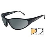 Wiley X Romer II Motorcycle riding sunglasses - Package of smoke/Light rust/Clear lenses/Gloss black frame Image