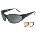 Related Wiley X Romer II Motorcycle riding sunglasses - Package of smoke/Light rust/Clear lenses/Gloss black frame Image