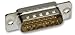 HARTING 09642217210 Filtered D Sub Connector, D-Sub Filter Series, DA, Plug, 15, 47 pF, Metal