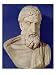 Bust of Epicurus Art Giclee Poster Print, 12x16