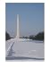 Washington Monument in the Snow after the Blizzard of 1996 Architecture Photographic Poster Print by Stacy Gold, 12x16