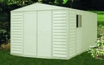 Hot Sale DuraMax Model 00514 10x13 WoodBridge Vinyl Storage Shed with foundation