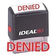 DENIED Red Office Stock Self-Inking Rubber Stamp